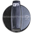 SOU1073403 Compatible Southbend Knob, Black 2 Inch Dia Off-On