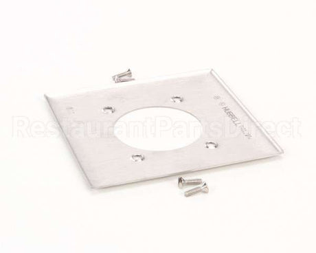 SS703 Hubbell Lighting Cover 2 Gang 2.156" Hole Ss