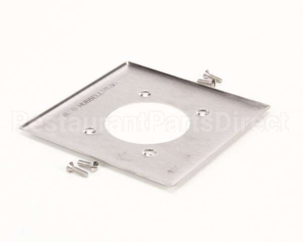 SS703 Hubbell Lighting Cover 2 Gang 2.156" Hole Ss