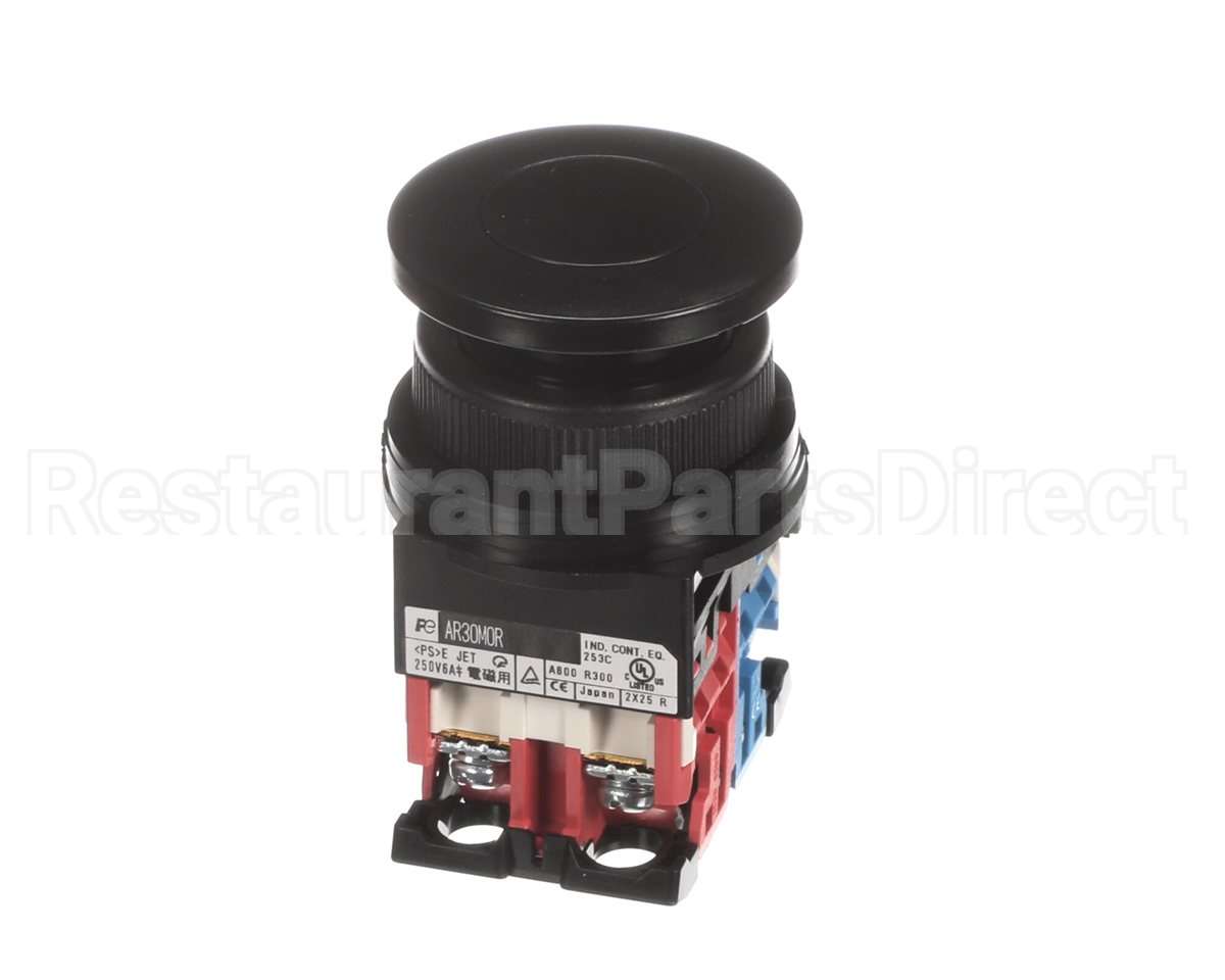 SW-37276 Alto Shaam Push Button,Black,Mushroom