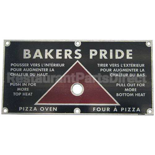 U1224A Compatible Bakers Pride Plate
