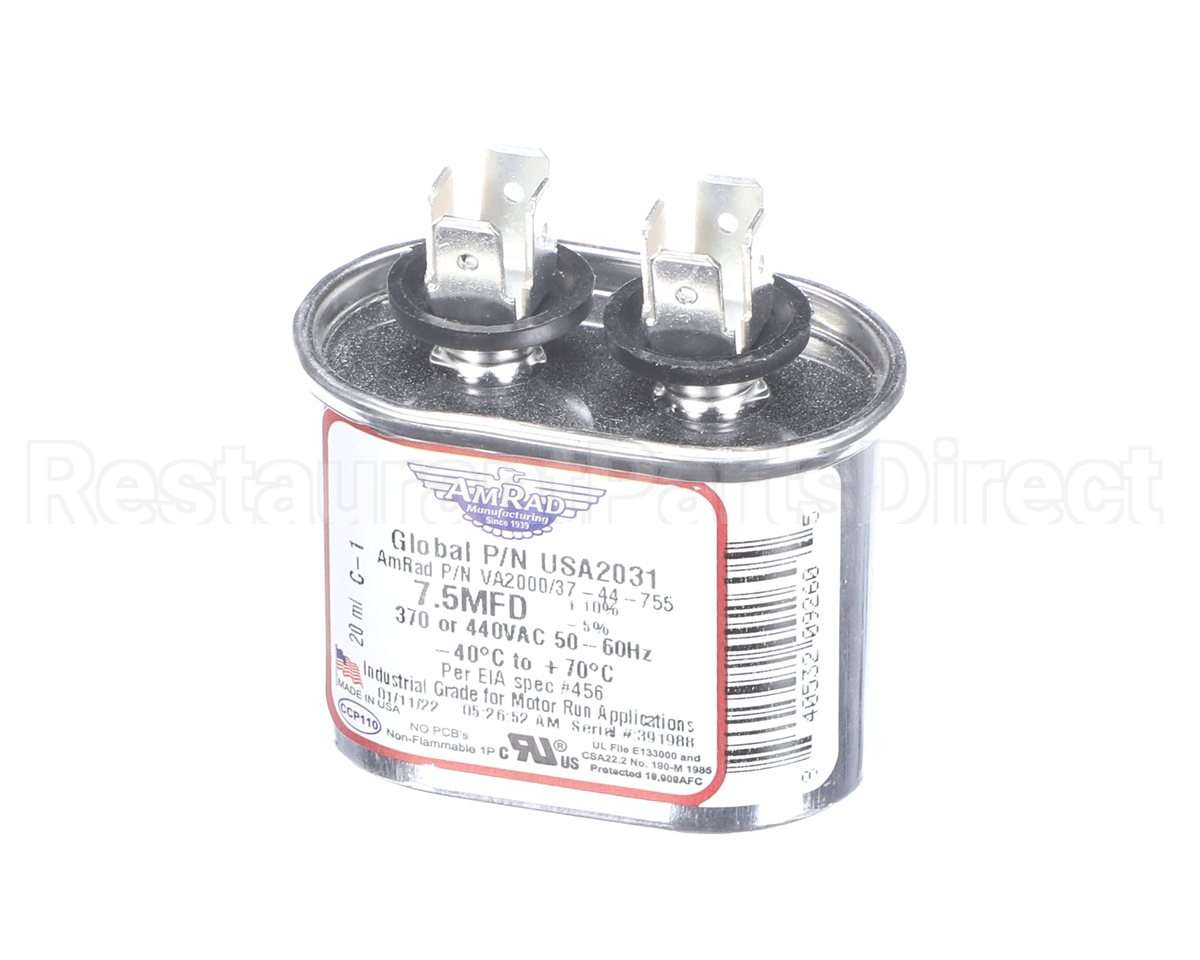 USA2031 Trane Capacitor; 7.5Mfd 370/440V Oval Usa Made