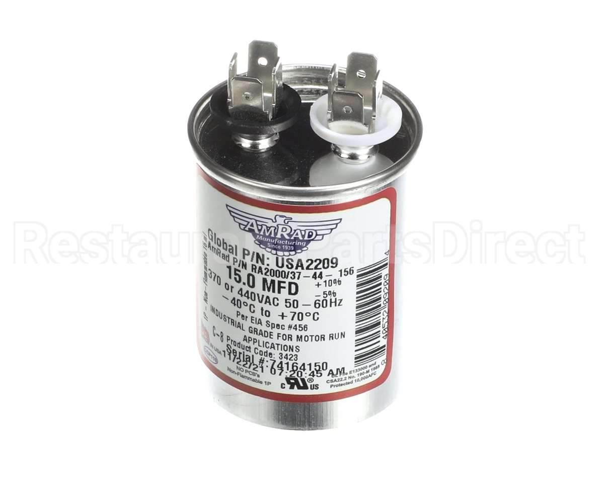 USA2209 Trane Capacitor; 15Mfd 370/440V Round Usa Made
