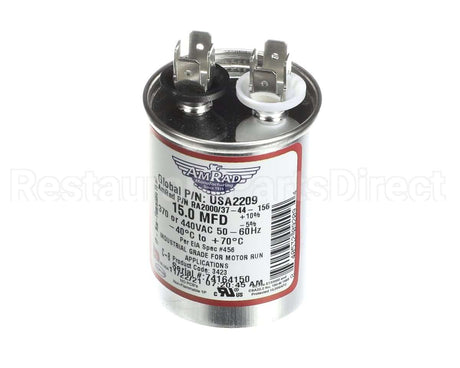 USA2209 Trane Capacitor; 15Mfd 370/440V Round Usa Made