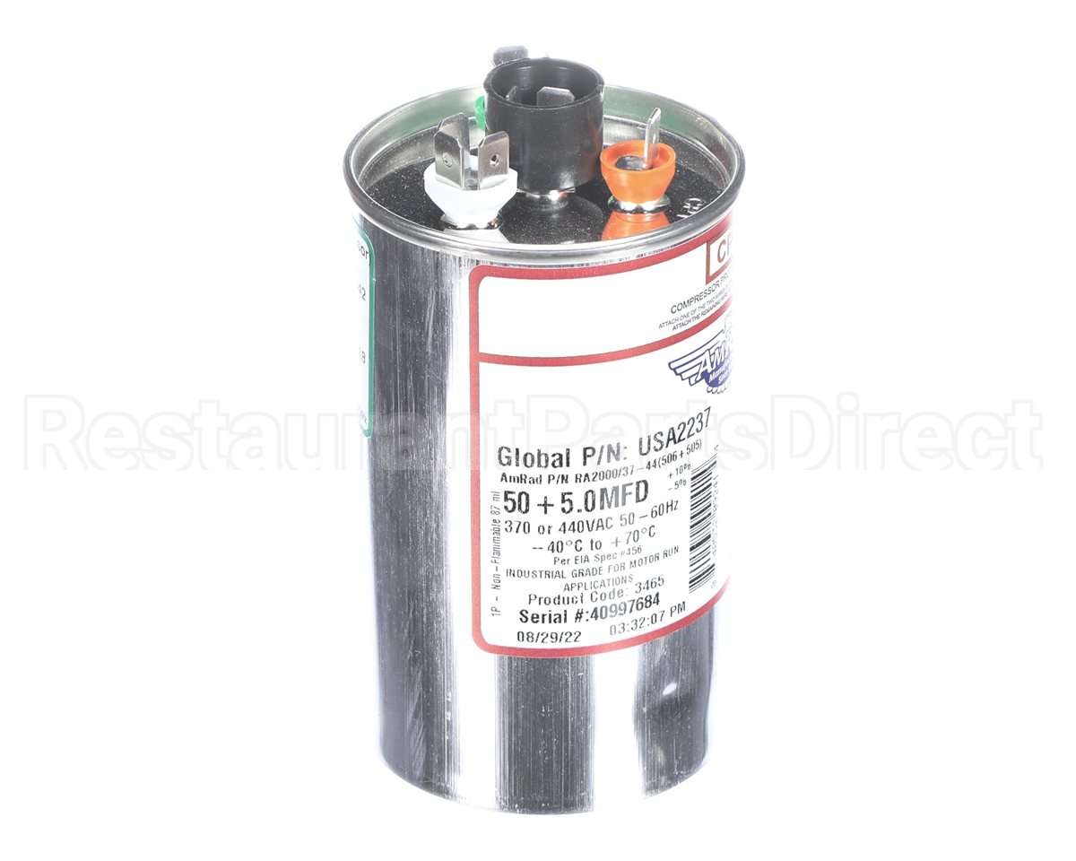 USA2237 Trane Capacitor; 50/5Mfd 370/440V Rnd Usa Made
