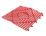 VM5280RD San Jamar Versa-Mat 1'X1' Bar Mat, Red C&C