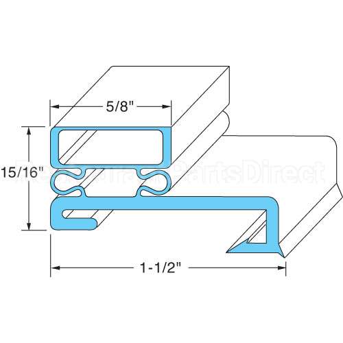 VT50384301 Compatible Victory Door Gasket