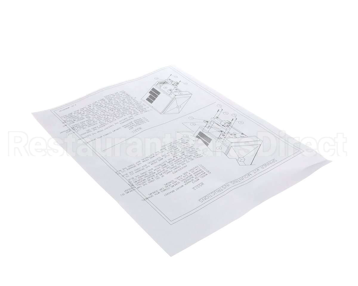 W0600120 Grindmaster Cecilware Instruction Sheet,Spinner Kit