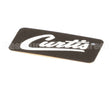 WC-38198 Wilbur Curtis Label, Cover-Up Black W/Curtis