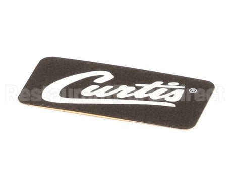 WC-38198 Wilbur Curtis Label, Cover-Up Black W/Curtis