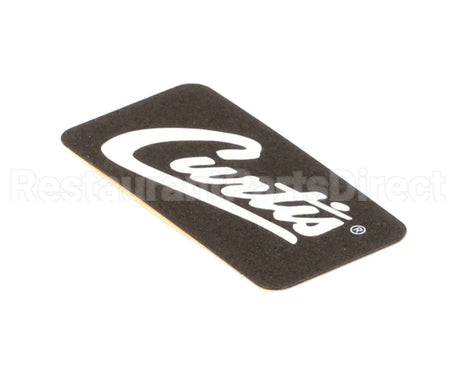 WC-38198 Wilbur Curtis Label, Cover-Up Black W/Curtis