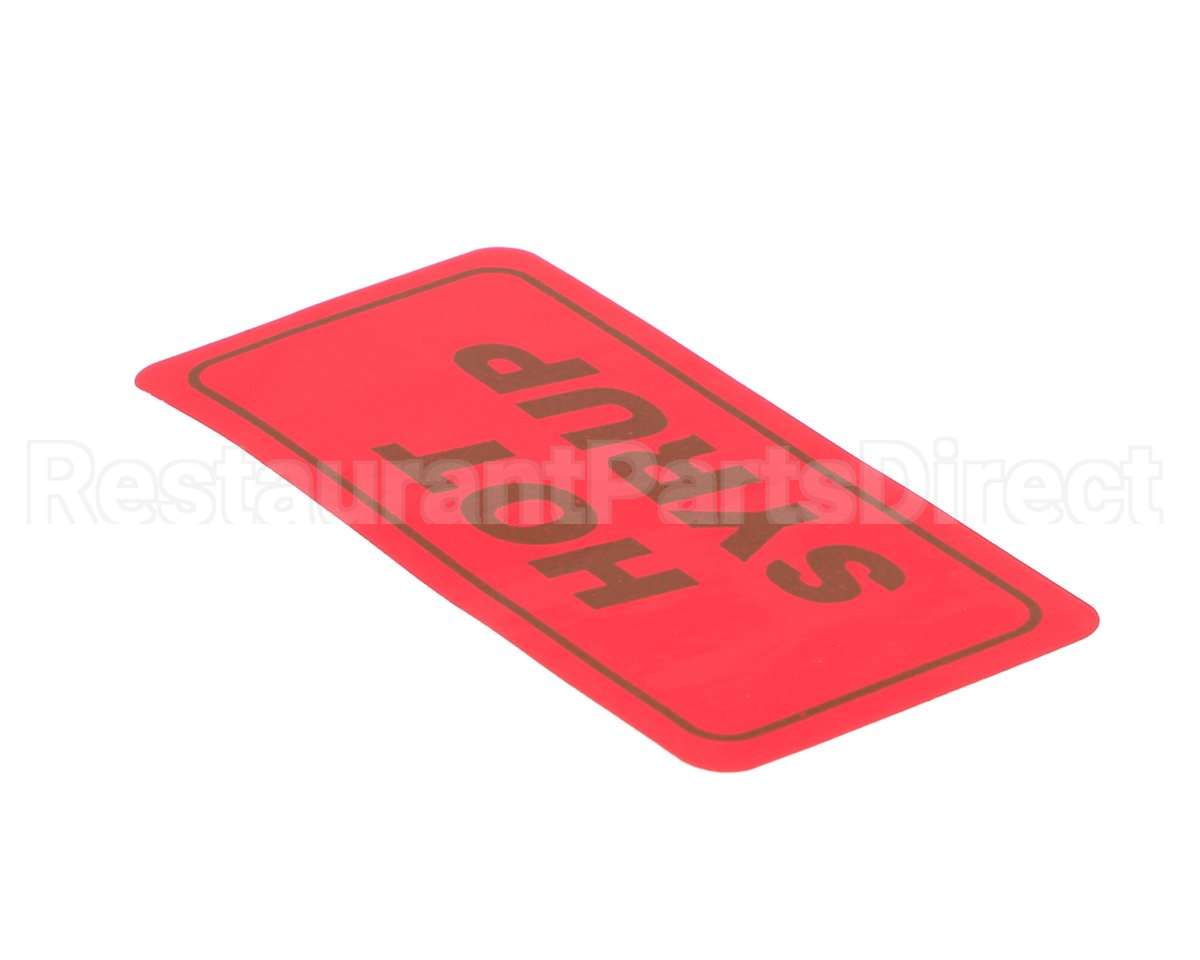 WC-3860 Wilbur Curtis Label, Hot Syrup