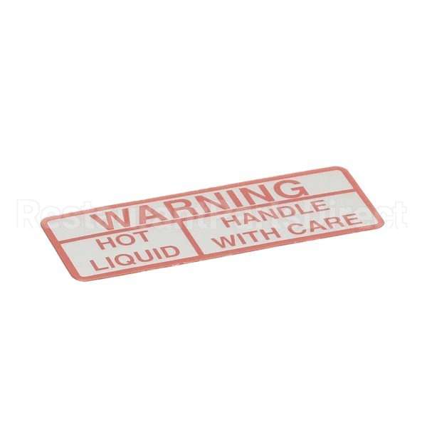 WC-39052 Compatible Curtis Label, Warning Hot Liquid
