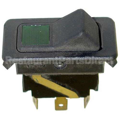 Z099290 Compatible Groen Rocker Switch 3/4 X 1-7/8 Dpst